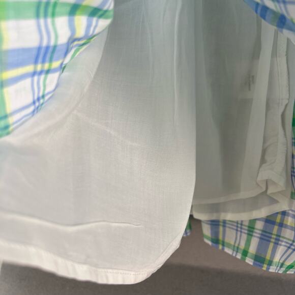 Draper James Women's RSVP Dress Size Medium Plaid Preppy Cottagecore Summer - Picture 4 of 10